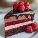 Dark Chocolate Raspberry Mousse Cake Recipe
