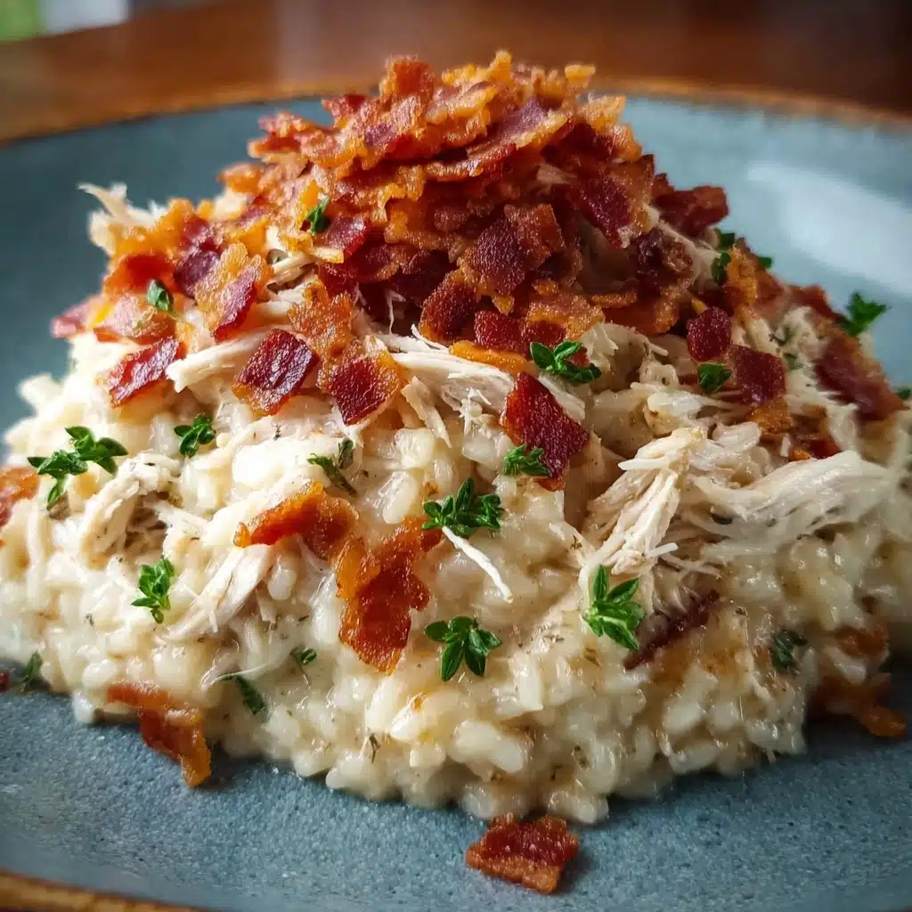 Dump-and-Bake Chicken Alfredo Rice Casserole Recipe - Recipe Image