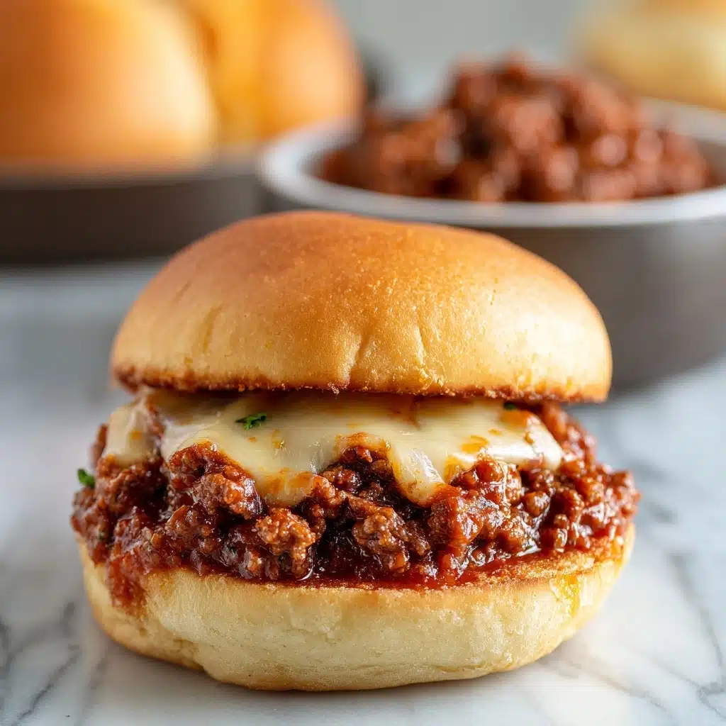 Comforting French Onion Beef Sloppy Joes with Melted Cheese Recipe - Recipe Image