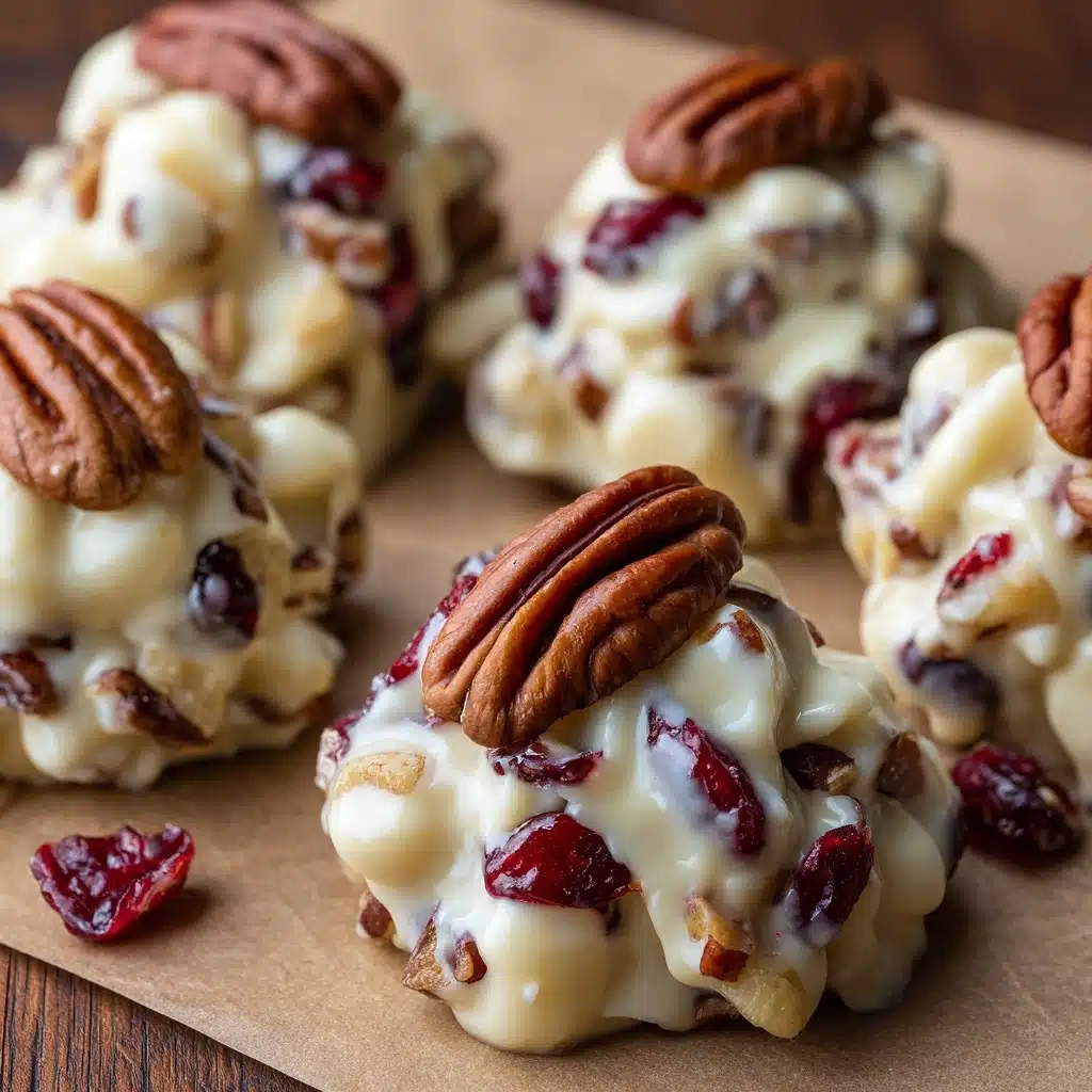 White Chocolate Cranberry Pecan Clusters Recipe - Recipe Image
