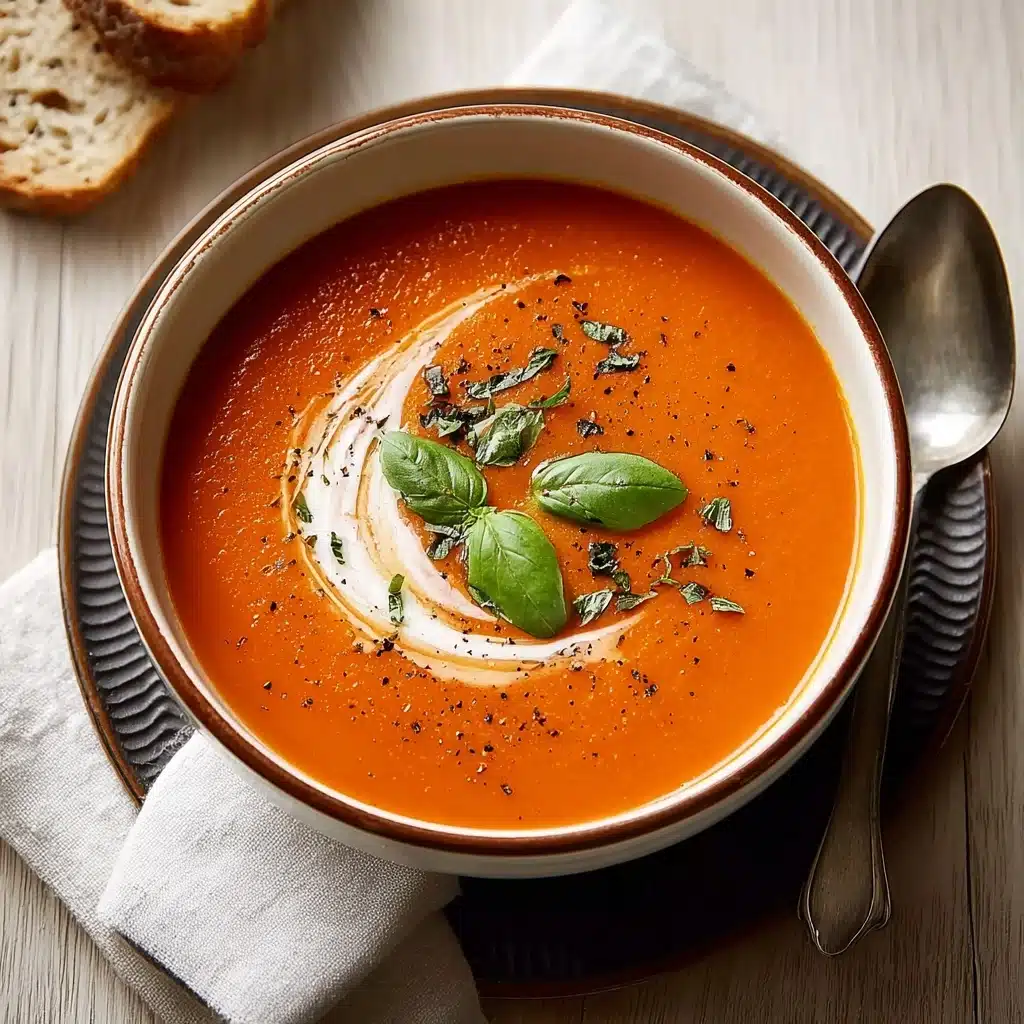 Savory Homemade Tomato Soup Recipe - Recipe Image
