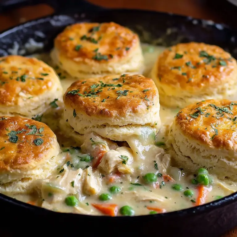 Chicken Pot Pie with Biscuits Recipe