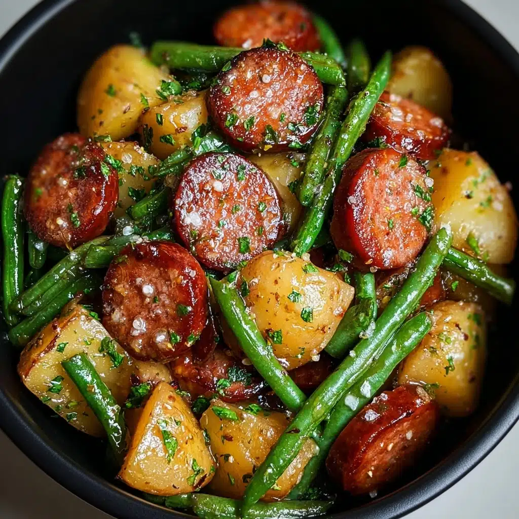 Crockpot Kielbasa and Green Beans Recipe - Recipe Image