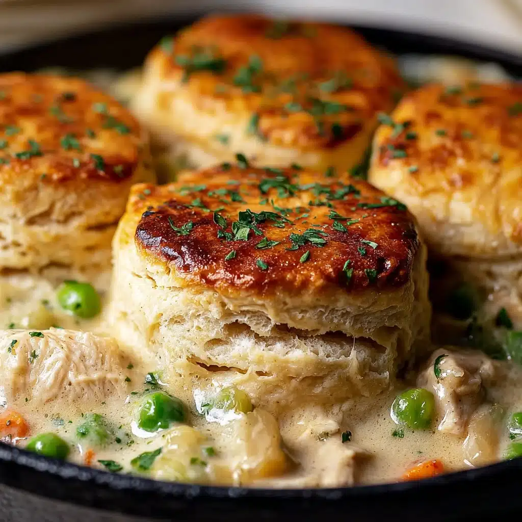 Chicken Pot Pie with Biscuits Recipe - Recipe Image