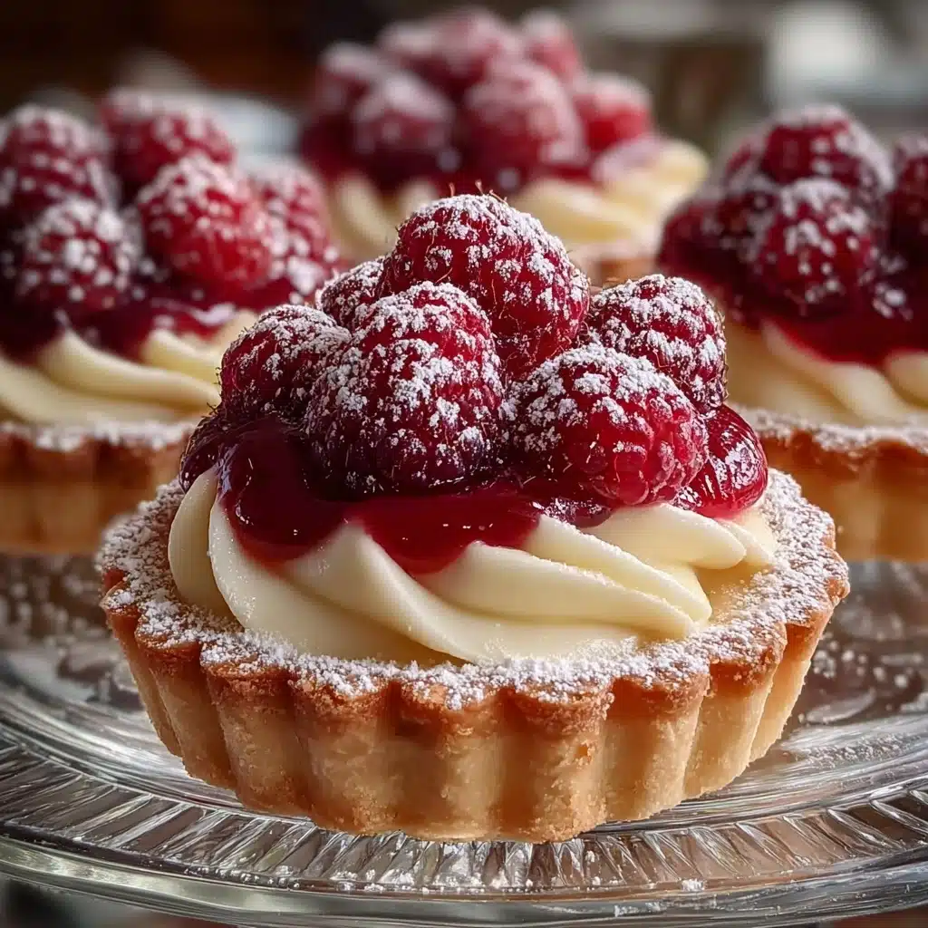 Raspberry White Chocolate Tartlets Recipe - Recipe Image