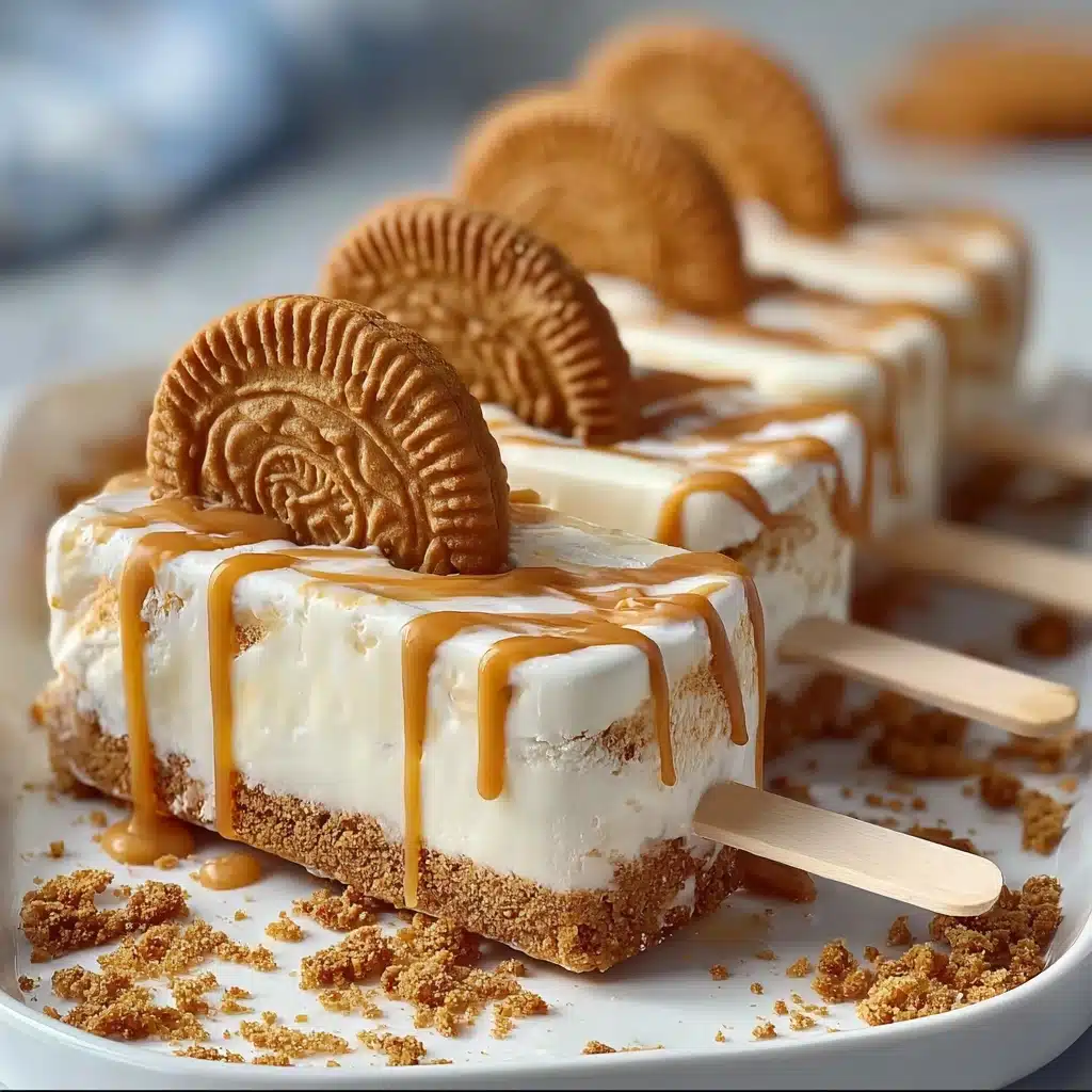 Lotus Biscoff Ice Cream Bars Recipe - Recipe Image