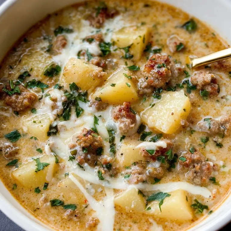 Cozy Italian Sausage and Potato Soup Recipe