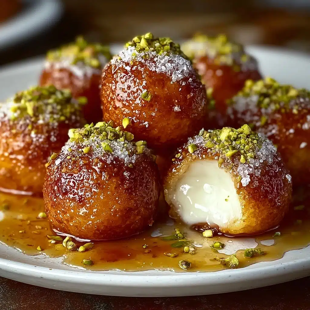 Ricotta Pistachio Honey Bites Recipe - Recipe Image