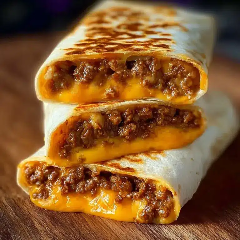 Cheesy Beef Wraps Recipe