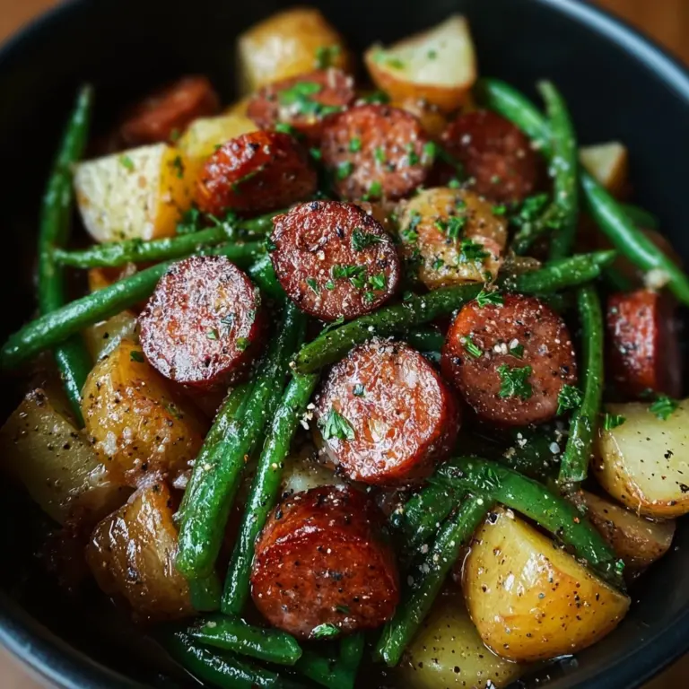 Crockpot Kielbasa and Green Beans Recipe