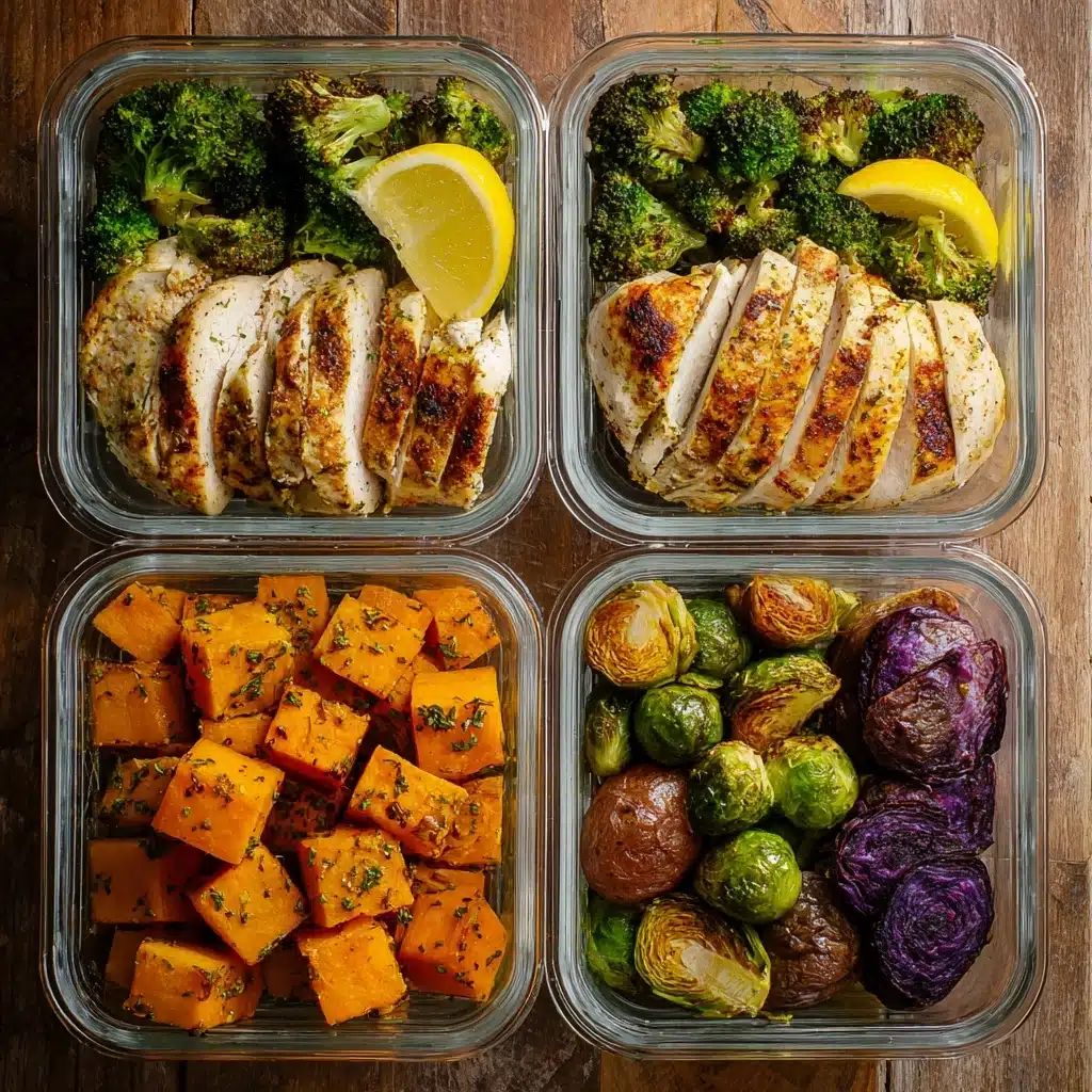 Meal Prep Baked Chicken & Roasted Veggie Mix-Ins Recipe - Recipe Image