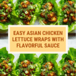 Healthy Chicken Lettuce Wraps with Asian Sauce Recipe