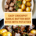 crockpot garlic butter beef bites with potatoes Recipe