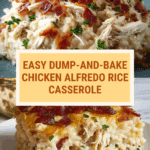 Dump-and-Bake Chicken Alfredo Rice Casserole Recipe