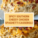 Spicy Southern Cheesy Chicken Spaghetti Casserole Recipe
