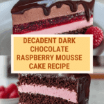 Dark Chocolate Raspberry Mousse Cake Recipe