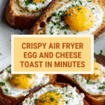 Air Fryer Egg and Cheese Toast Recipe