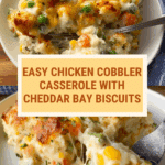 Easy Chicken Cobbler Dinner Casserole Recipe