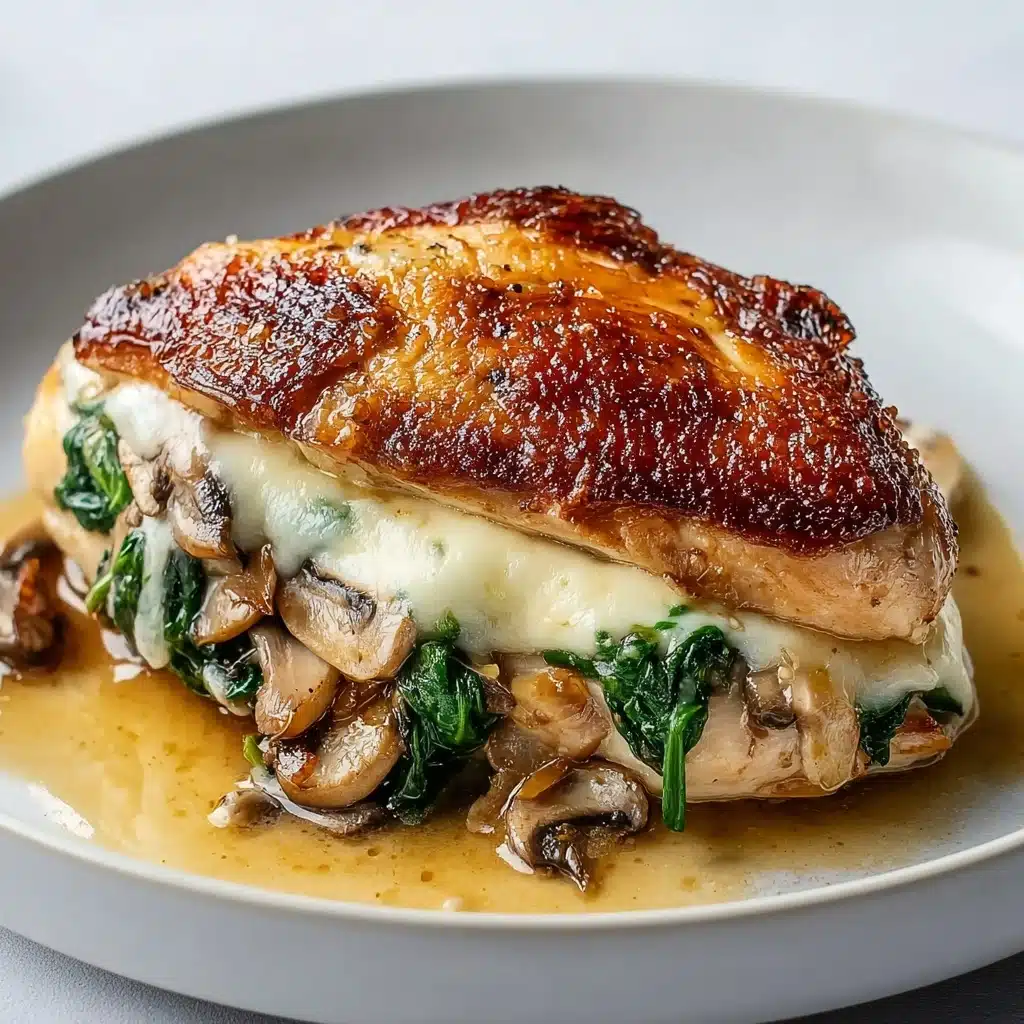 Mushroom Stuffed Chicken Breast Recipe - Recipe Image