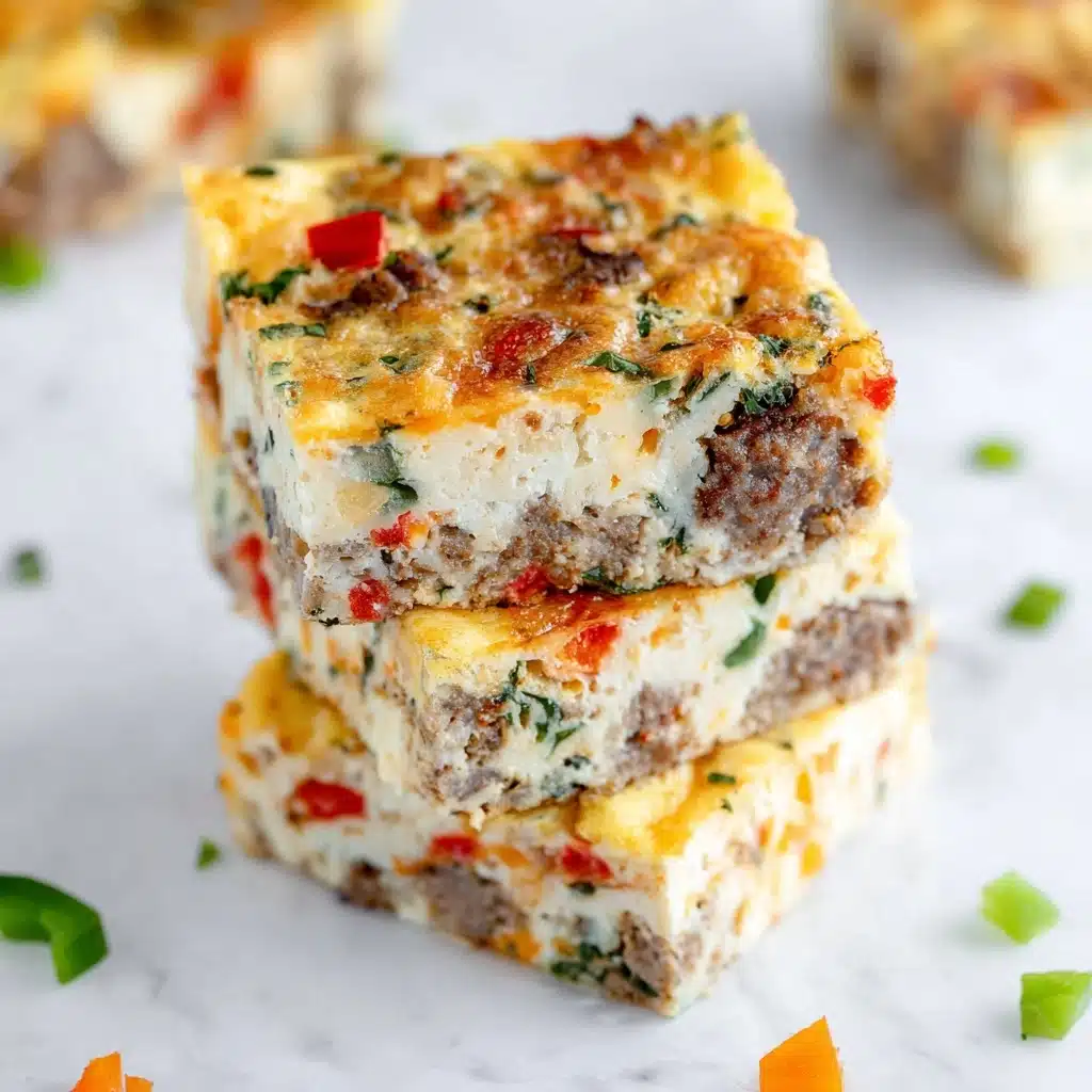 High Protein Cottage Cheese Egg Bake with Sausage Recipe - Recipe Image