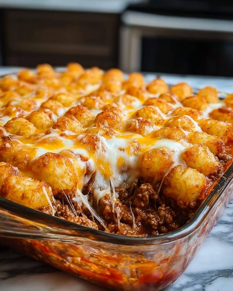 Chili Cheese Tater Tot Casserole Recipe