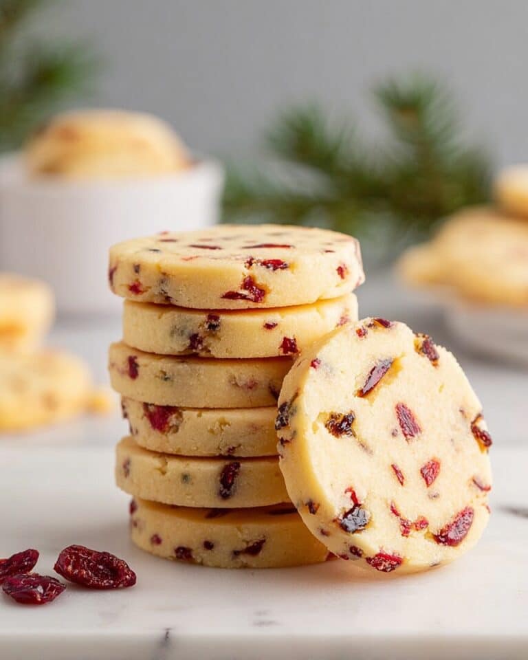 Cranberry Orange Shortbread Cookies Recipe