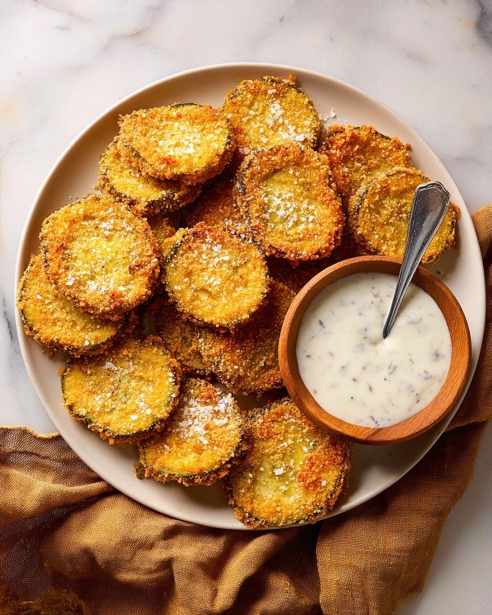 The image shows a sandwich with multiple layers on white sliced bread placed on parchment paper inside a container. The top slice of bread is spread with a creamy orange cheese mix that has small red pepper pieces. Below this, there is green leafy lettuce and crispy strips of bacon with a reddish-brown color. On the bottom are three thick, golden-brown fried green tomato slices, seasoned with visible salt and black pepper. A metal spatula with a wooden handle is spreading the cheese mix on the top bread slice. The background is a white marbled surface with a brown cloth nearby. Photo taken with an iphone --ar 4:5 --v 7