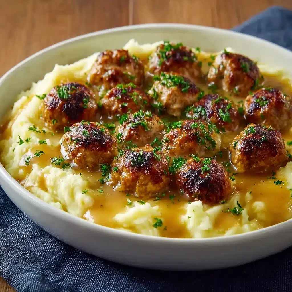 Meatball & Mashed Potato Bake Recipe - Recipe Image