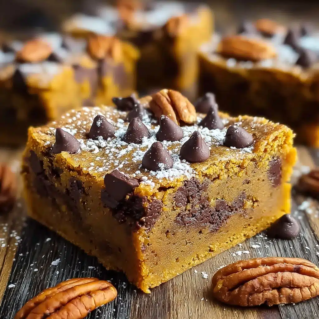 Pumpkin Chocolate Chip Blondies Delicious Fall Treat Recipe - Recipe Image