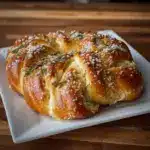 Mozzarella Stuffed Rosemary Parmesan Soft Pretzels Recipe