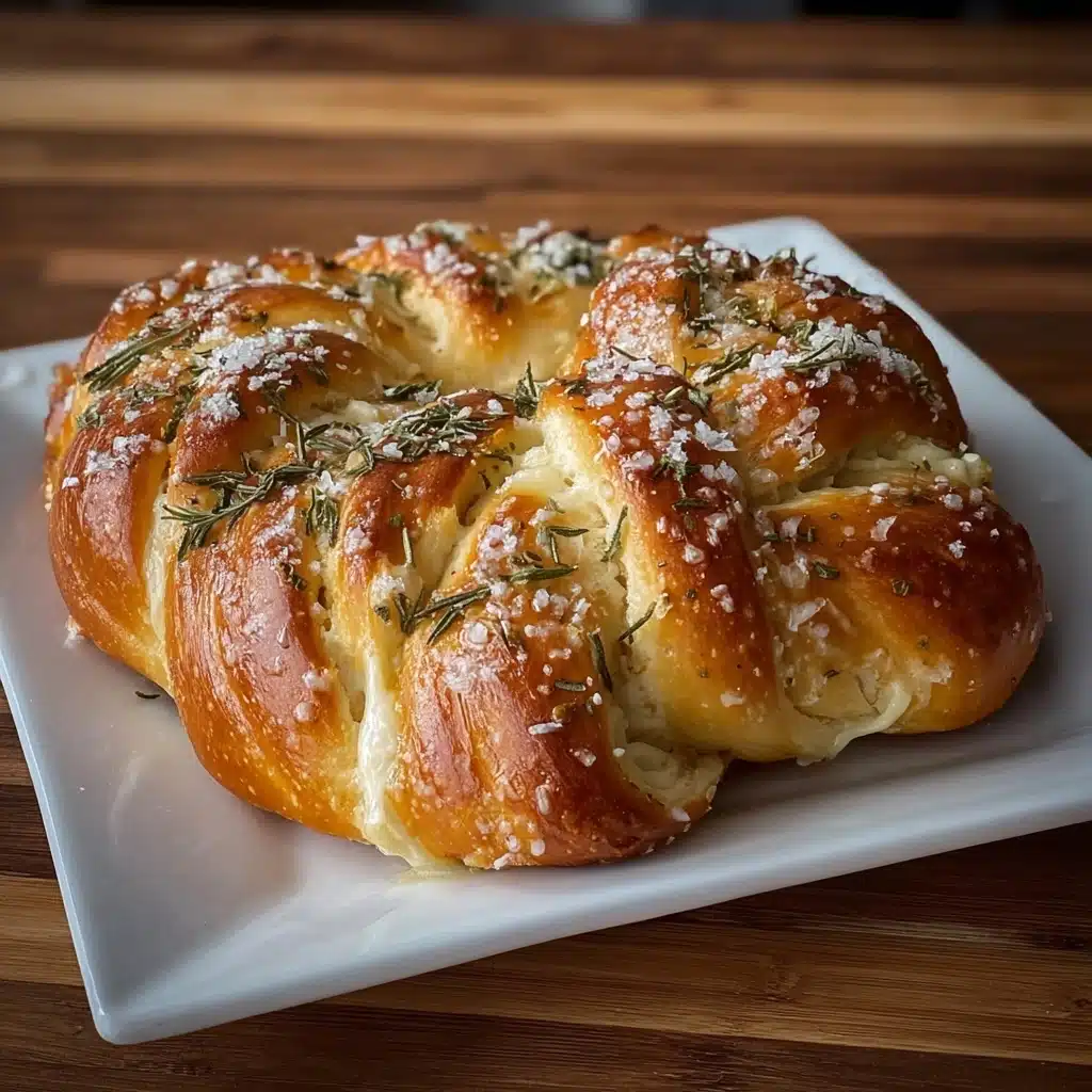 Mozzarella Stuffed Rosemary Parmesan Soft Pretzels Recipe - Recipe Image