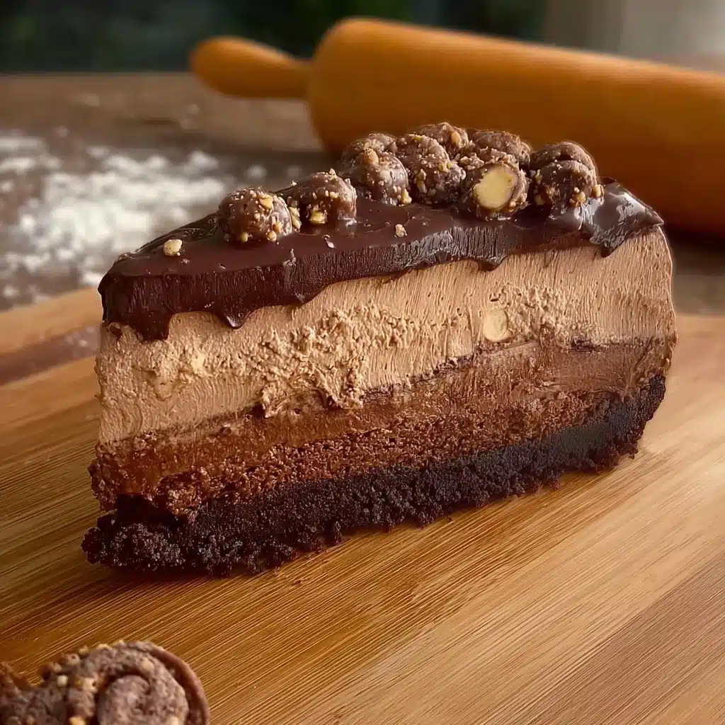 No bake Ferrero rocher cheesecake Recipe - Recipe Image