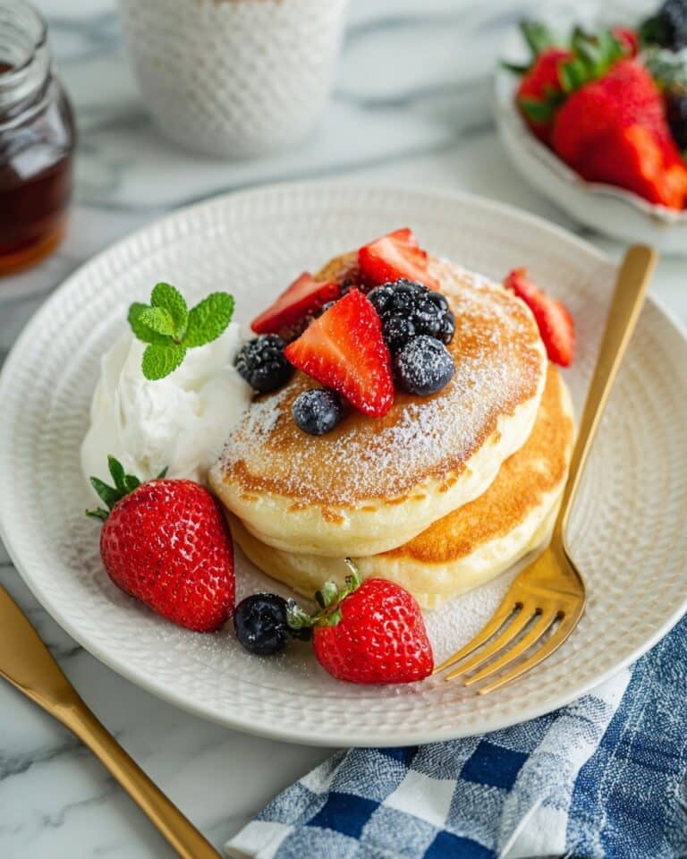 Fluffy Japanese Soufflé Pancakes Recipe
