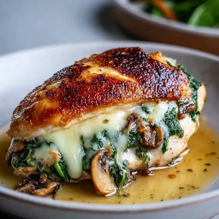 Mushroom Stuffed Chicken Breast Recipe