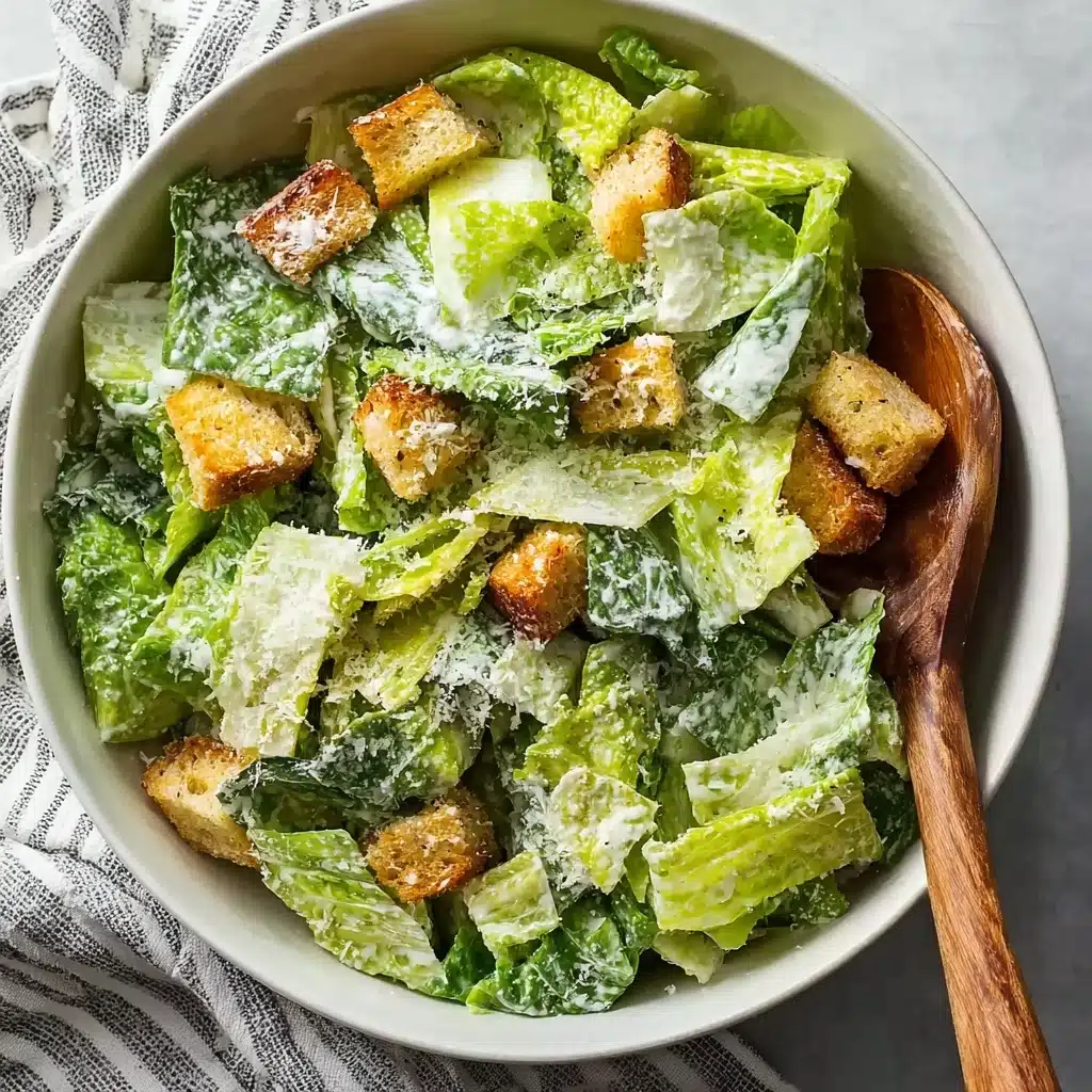 Simple Authentic Caesar Salad Recipe - Recipe Image