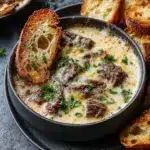 Philly Cheese Steak Soup Recipe
