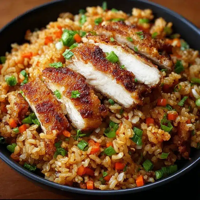 High Protein Crispy Garlic Chicken Fried Rice Recipe