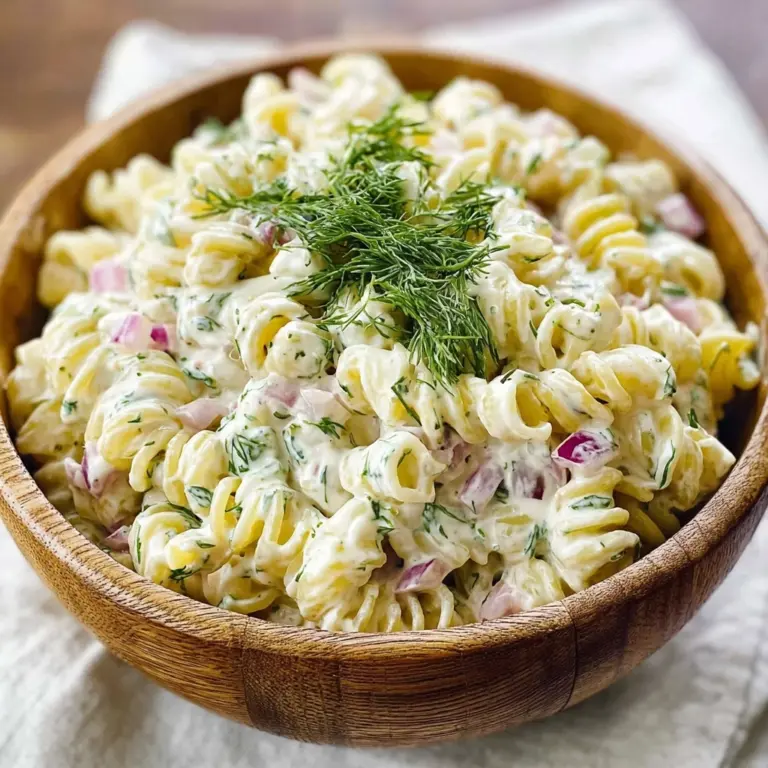 Creamy Dill Pickle Pasta Salad Recipe