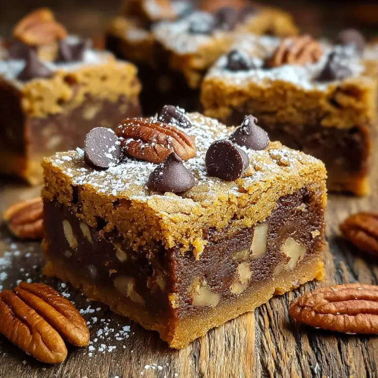 Pumpkin Chocolate Chip Blondies Delicious Fall Treat Recipe