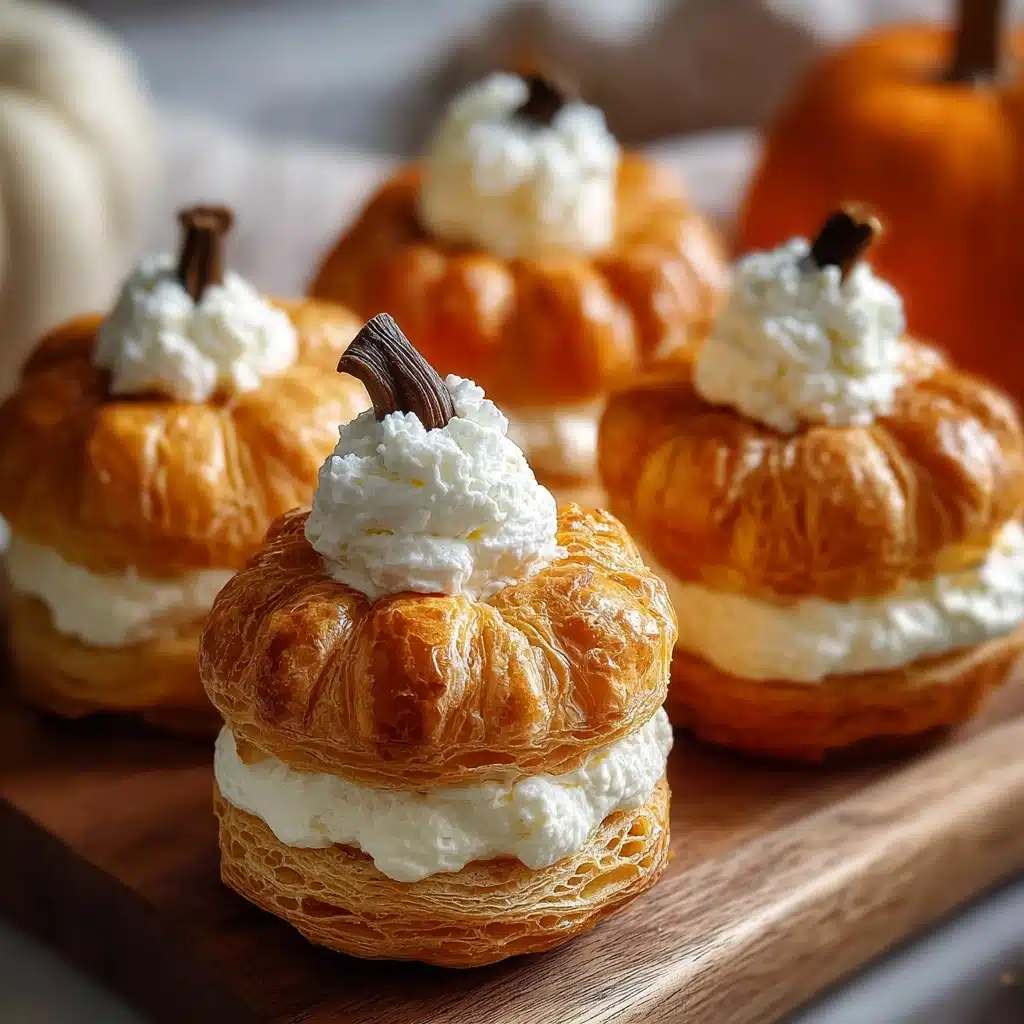 Crescent Pumpkins with Cream Cheese and Pumpkin Pie Filling Recipe - Recipe Image