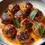 Savory Pumpkin Sage Turkey Meatballs Recipe