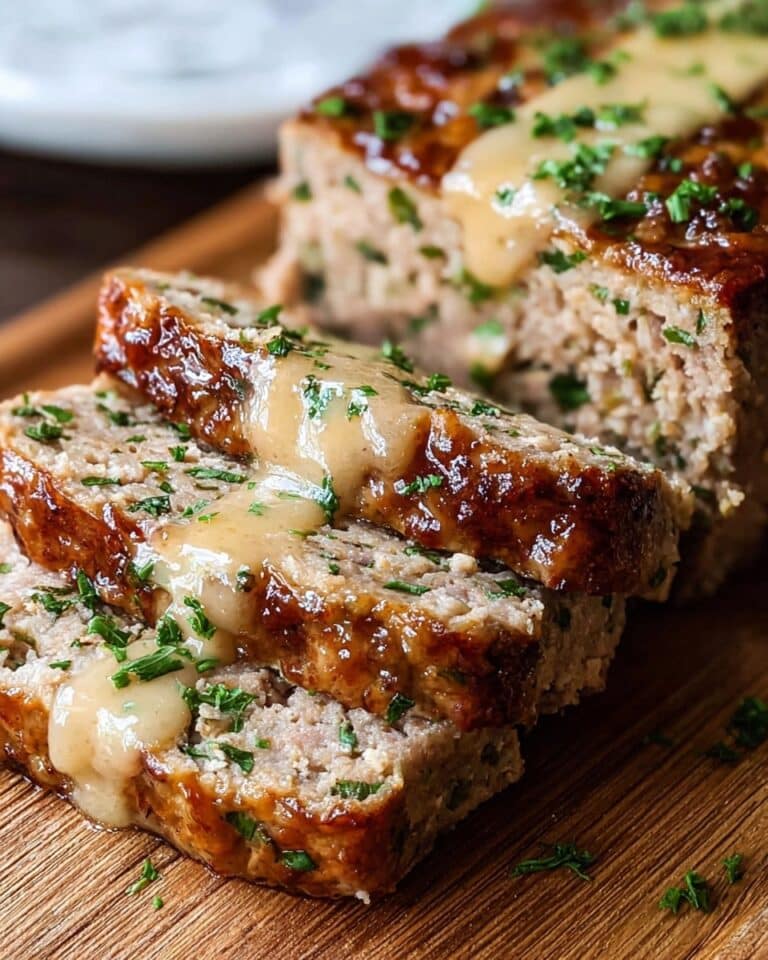 Juicy Garlic Parmesan Chicken Meatloaf Recipe