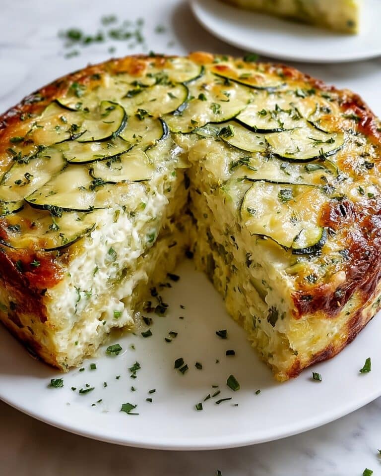 Light and Cheesy Summer Garden Crustless Zucchini Pie Recipe