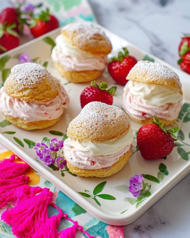 Easy Strawberry Cream Puffs Recipe