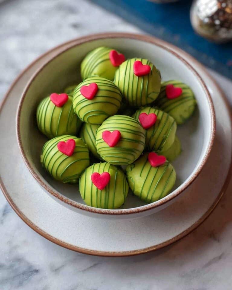 Grinch Oreo Balls with Red Velvet Oreos Recipe