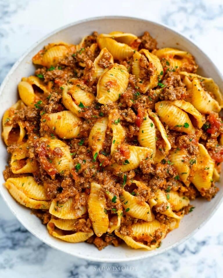 Creamy Beef and Shells Recipe
