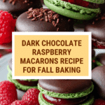 Dark Chocolate Raspberry Macarons Recipe