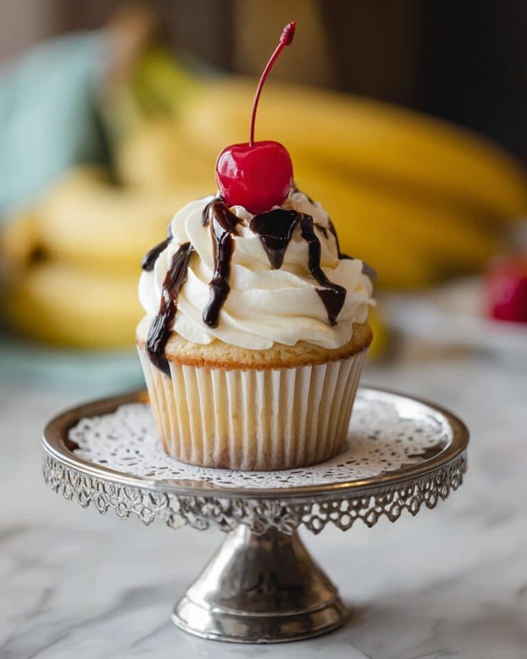 Homemade Banana Split Cupcakes Recipe