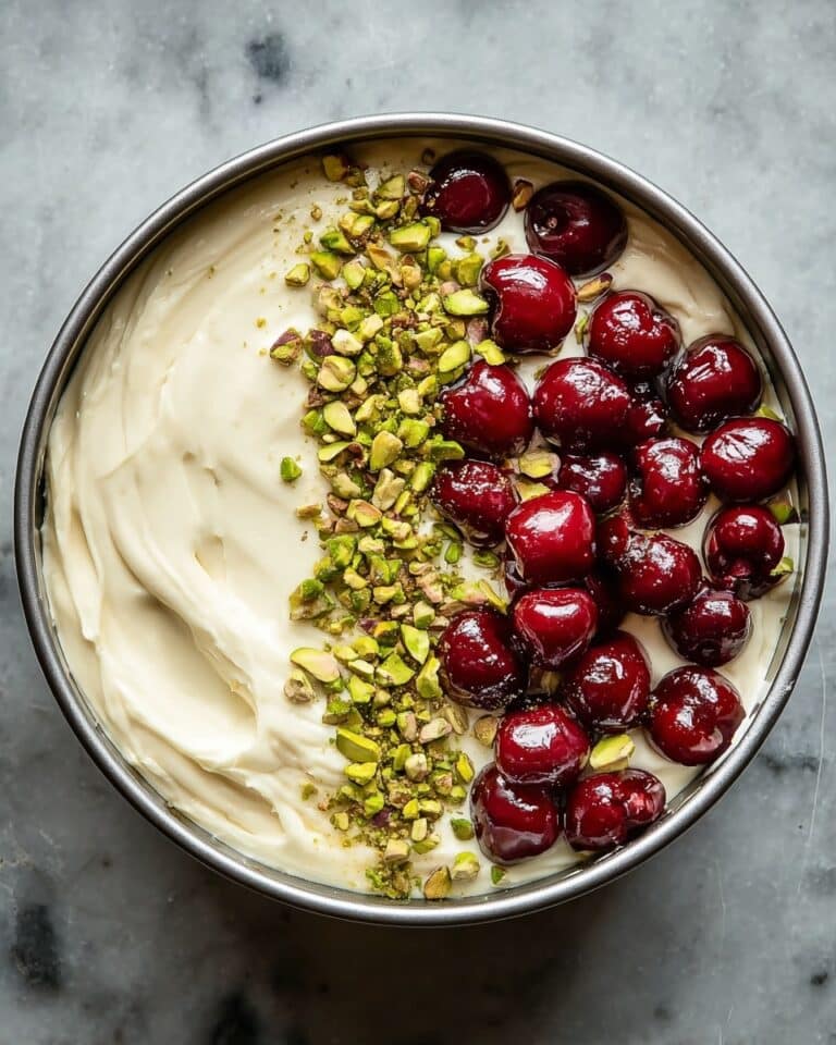 Cherry Pistachio Cheesecake Recipe