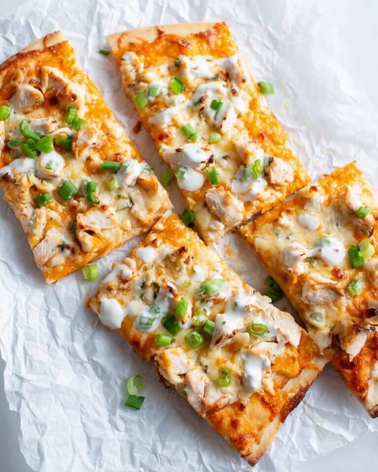 Buffalo Chicken Flatbread Recipe